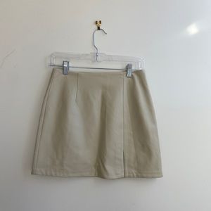 NWT Oak + Fort Vegan Leather Mini Skirt, Size 4